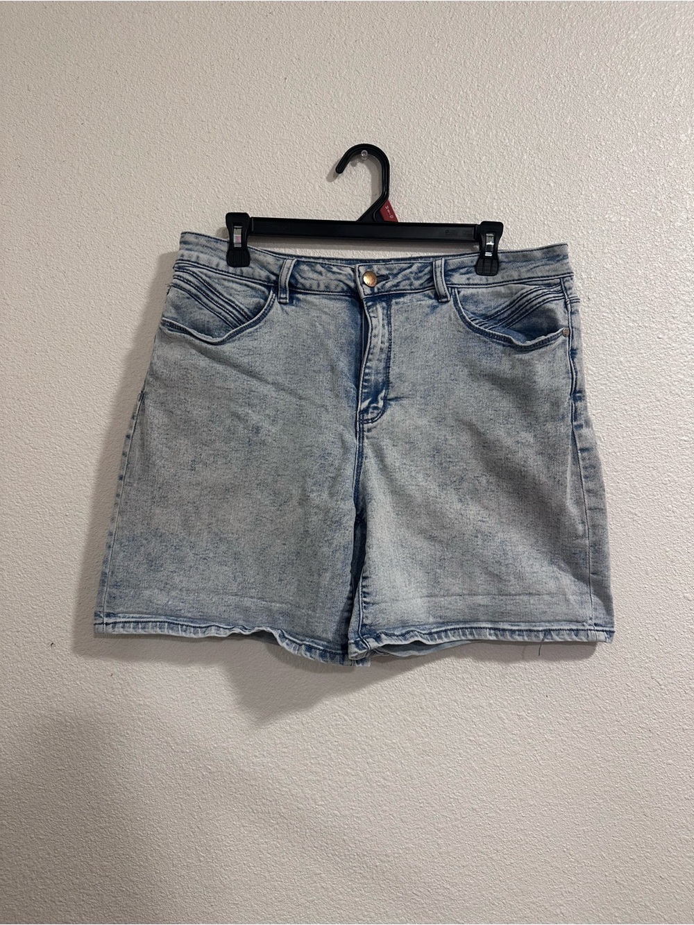 Light Blue Denim High-Rise Women's Jean Shorts